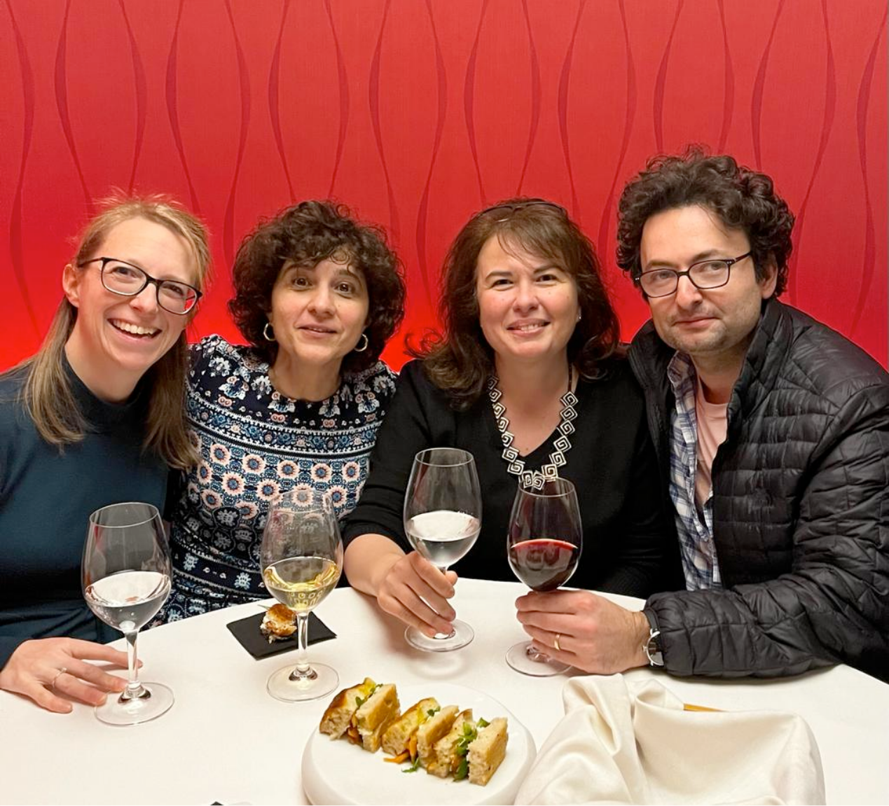 Four founding professors of C17 together at a gathering.